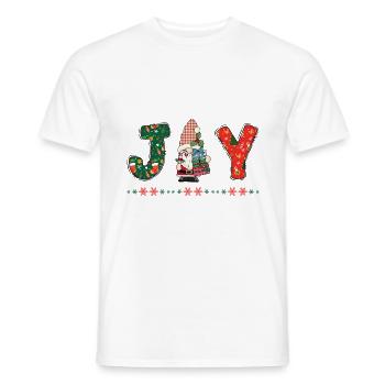 Frohe Weihnachten Weihnachtsmann Hohoho - Männer T-Shirt - Weiß - Vorne - AI Model Male 178 dark (178cm)