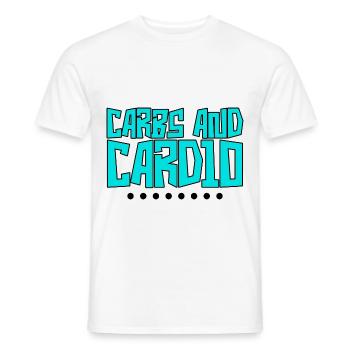 Glucides et cardio 4 - T-shirt homme - blanc - Devant - AI Model Male 178 dark (178cm)