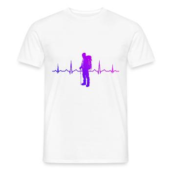 Escalade Femmes Hommes Escalade Bloc - T-shirt homme - blanc - Devant - AI Model Male 178 dark (178cm)