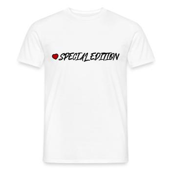 Special Edition Herz - Männer T-Shirt - Weiß - Vorne - AI Model Male 178 dark (178cm)