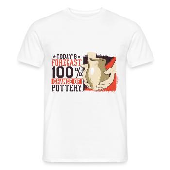 Potiers Hafner Poterie Potiers Cadeau de bricoleur - T-shirt homme - blanc - Devant - AI Model Male 178 dark (178cm)