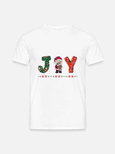 Frohe Weihnachten Weihnachtsmann Hohoho - Männer T-Shirt - Weiß