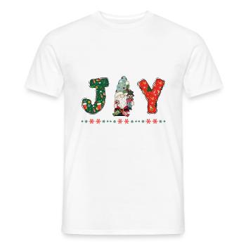 Frohe Weihnachten Weihnachtsmann Hohoho - Männer T-Shirt - Weiß - Vorne - AI Model Male 178 dark (178cm)