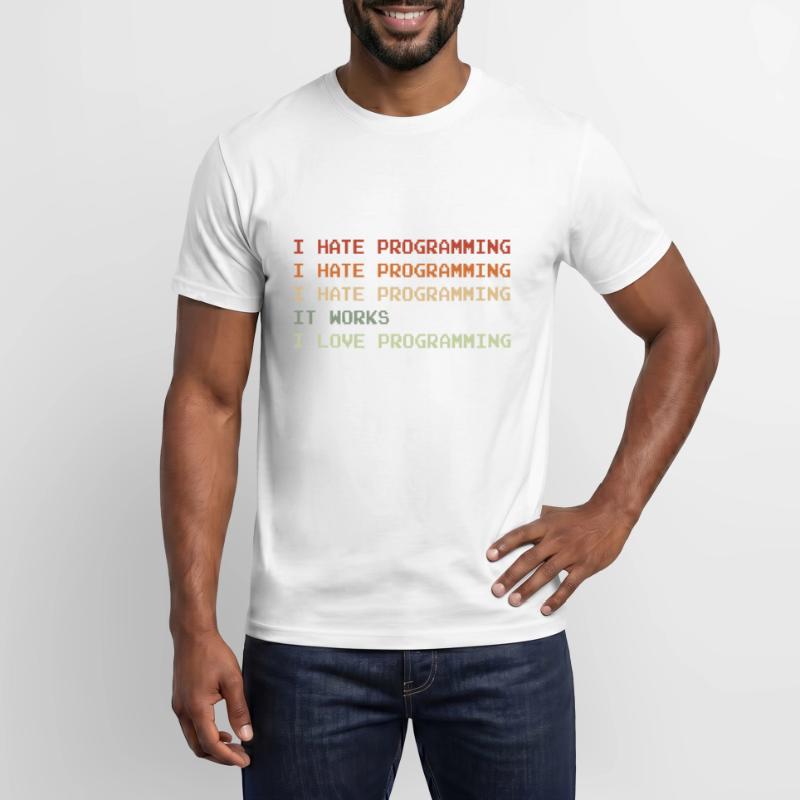 Things I Hate Programming Coder Coding Developer S Männer T-Shirt