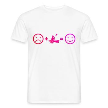 Canoë Kayak Femme Kayak Kayak Homme - T-shirt homme - blanc - Devant - AI Model Male 178 dark (178cm)