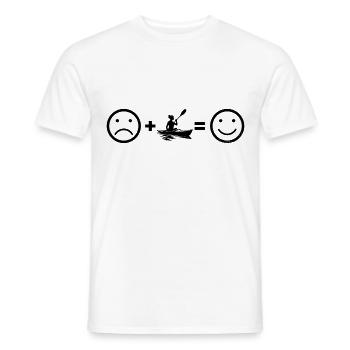 Kayak Homme Femme Canoë Kayak Kayak - T-shirt homme - blanc - Devant - AI Model Male 178 dark (178cm)