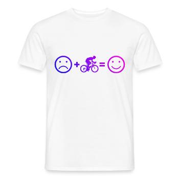 Vélo de route Vélo de route Vélo de route Hommes Vélo de route - T-shirt homme - blanc - Devant - AI Model Male 178 dark (178cm)