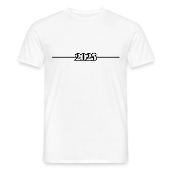2025 - Männer T-Shirt - Weiß - Vorne - AI Model Male 178 dark (178cm)