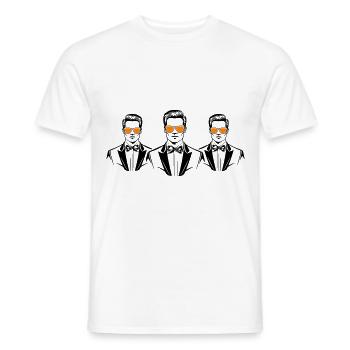 L’équipe de l’enterrement de vie de garçon et de garçon - T-shirt homme - blanc - Devant - AI Model Male 178 dark (178cm)