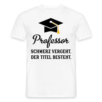 professor - Männer T-Shirt - Weiß - Vorne - AI Model Male 178 dark (178cm)