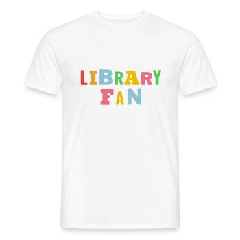 Library Fan - Männer T-Shirt - Weiß - Vorne - AI Model Male 178 dark (178cm)