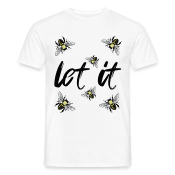 laisse faire - T-shirt homme - blanc - Devant - AI Model Male 178 dark (178cm)