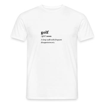 Golf (Sport) Clean Edition - Men's T-Shirt - white - Front - AI Model Male 178 dark (178cm)