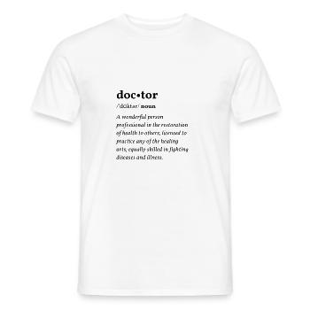 Doctor Clean Edition - T-shirt homme - blanc - Devant - AI Model Male 178 dark (178cm)