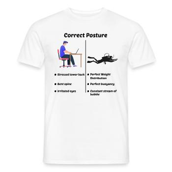 Plongée sous-marine Plongeur Ingénieur informatique Programmeur - T-shirt homme - blanc - Devant - AI Model Male 178 dark (178cm)