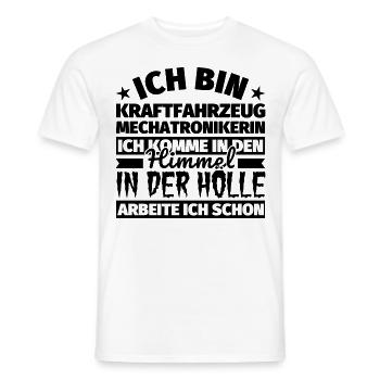 Kraftfahrzeugmechatronikerin Geschenk lustig Himme - Männer T-Shirt - Weiß - Vorne - AI Model Male 178 dark (178cm)