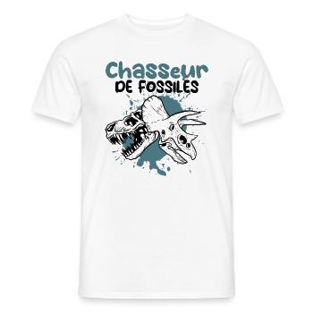 Chasseur de fossiles de dino - T-shirt homme - blanc - Devant - AI Model Male 178 dark (178cm)