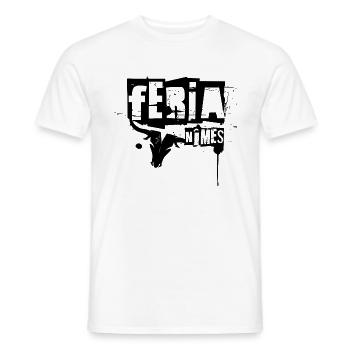 Féria of Nîmes - Men's T-Shirt - white - Front - AI Model Male 178 dark (178cm)