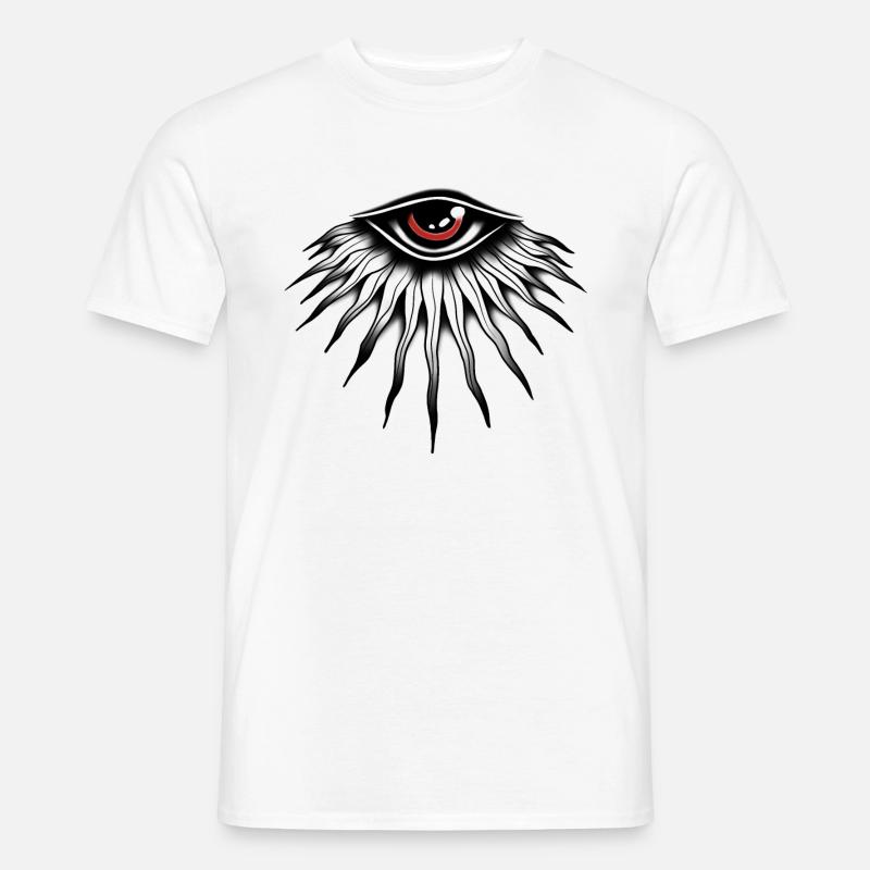 Occhio tradizionale della vecchia scuola - T-shirt uomo - bianco