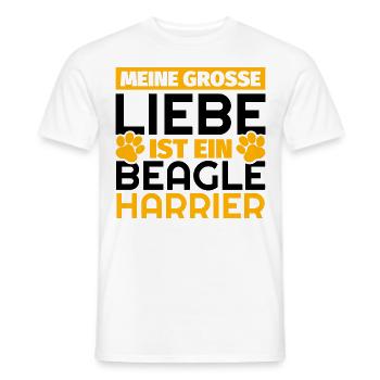 Beagle-Harrier Geschenke lustig - Männer T-Shirt - Weiß - Vorne - AI Model Male 178 dark (178cm)