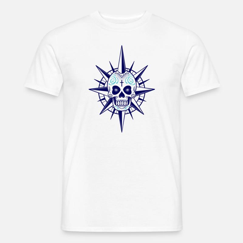 Skull Compass - Men's T-shirt - white