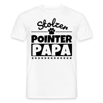 Pointer lustig Herrchen Hund - Männer T-Shirt - Weiß - Vorne - AI Model Male 178 dark (178cm)