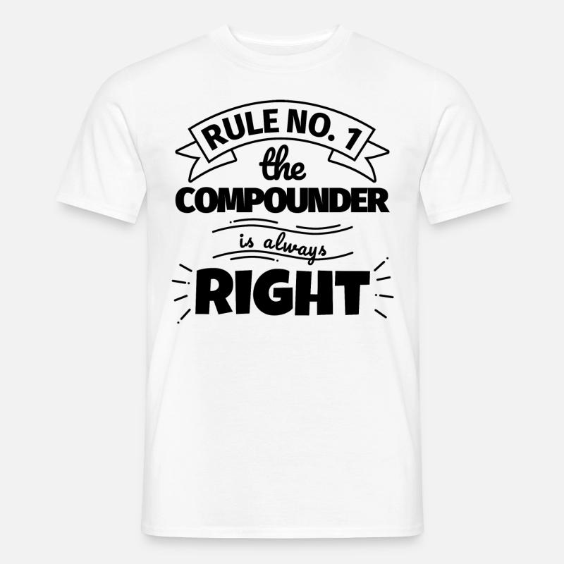COMPOUNDER lustiges Geschenk - Männer T-Shirt - Weiß