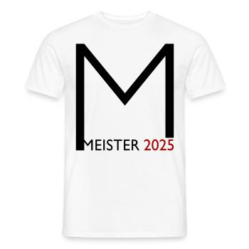Meister 2025 Meisterschaft - Männer T-Shirt - Weiß - Vorne - AI Model Male 178 dark (178cm)