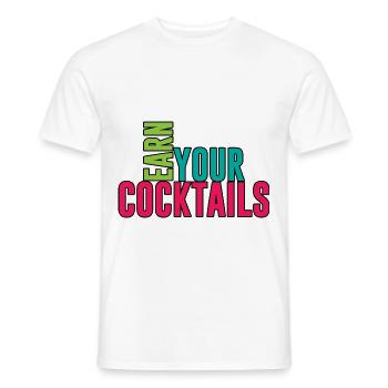 Gagnez vos cocktails 3 - T-shirt homme - blanc - Devant - AI Model Male 178 dark (178cm)
