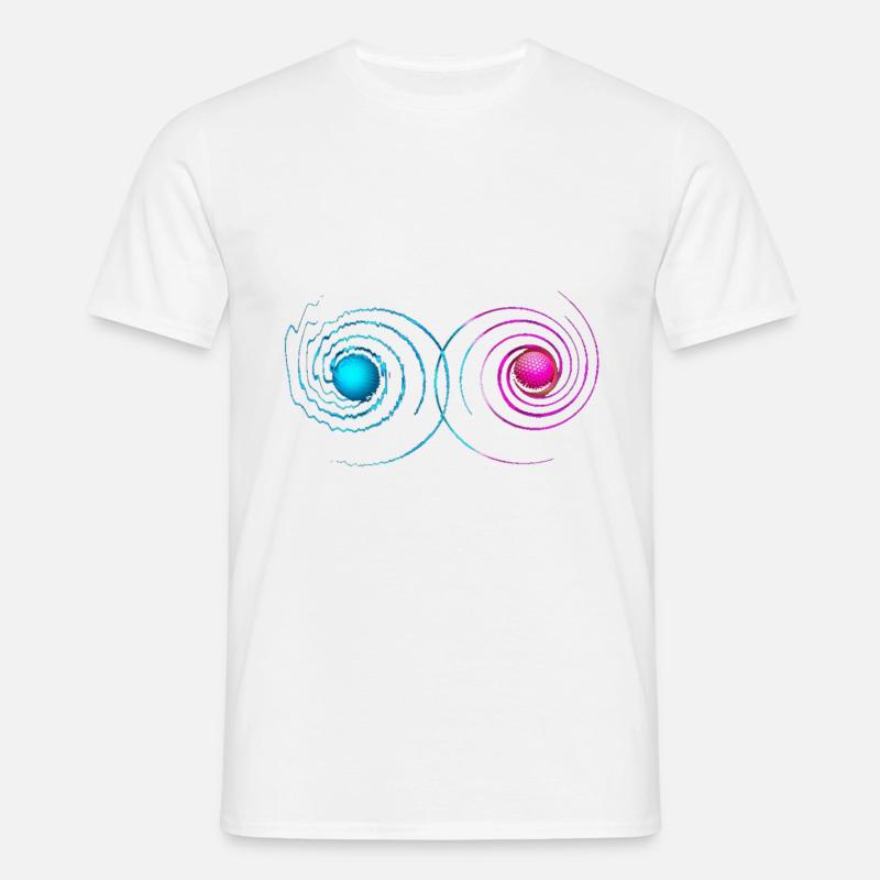 Vibration vibration objects sphere dimension - Men's T-Shirt - white
