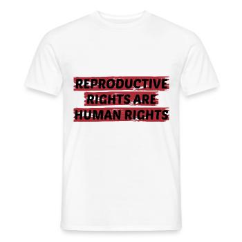 Reproductive Rights Are Human Rights Bisexual Tran - Männer T-Shirt - Weiß - Vorne - AI Model Male 178 dark (178cm)
