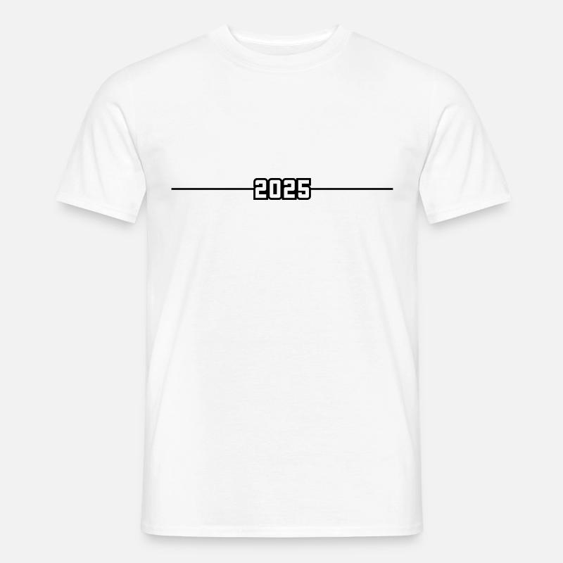 2025 Jahr - Männer T-Shirt - Weiß