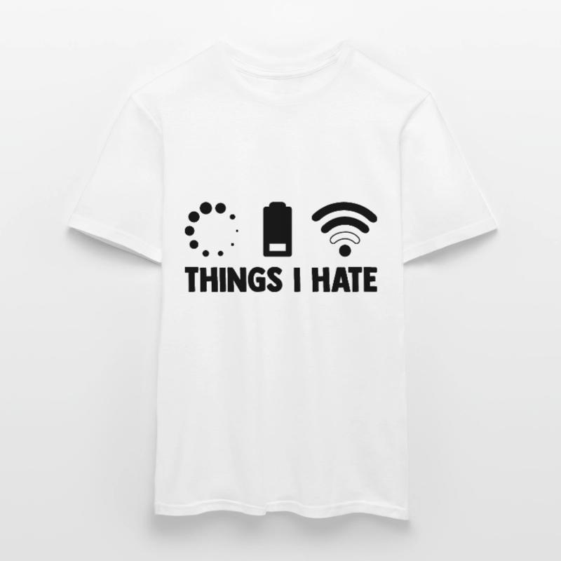 Things I Hate Programmer Coder Coding Developer So Männer T-Shirt