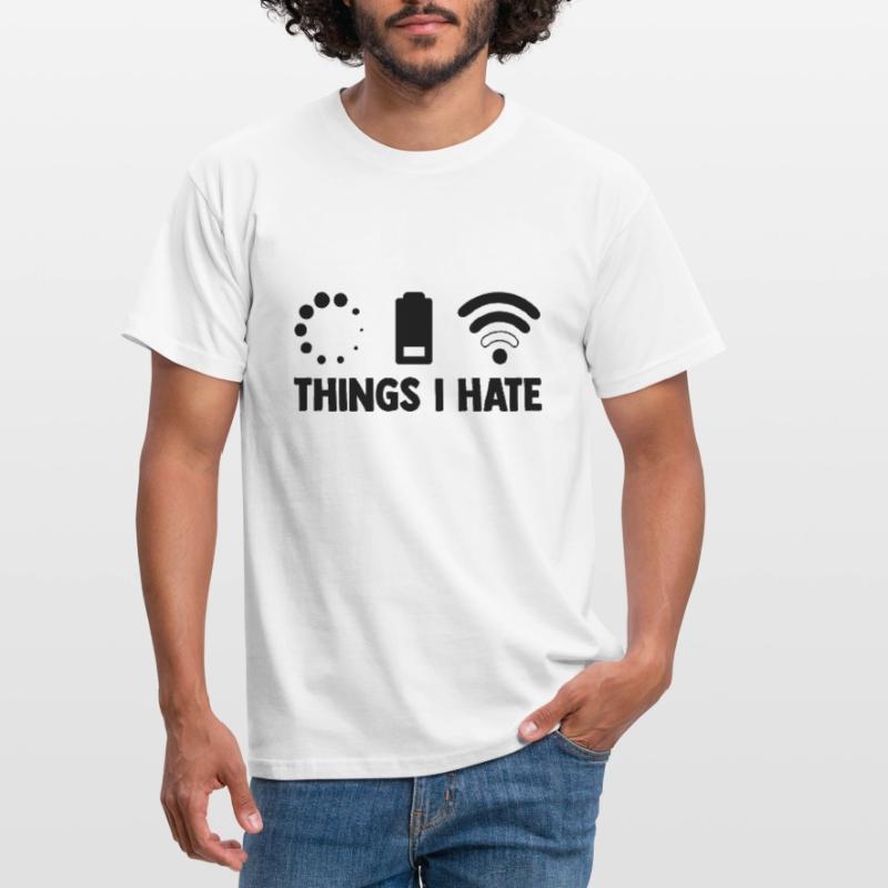 Things I Hate Programmer Coder Coding Developer So Männer T-Shirt