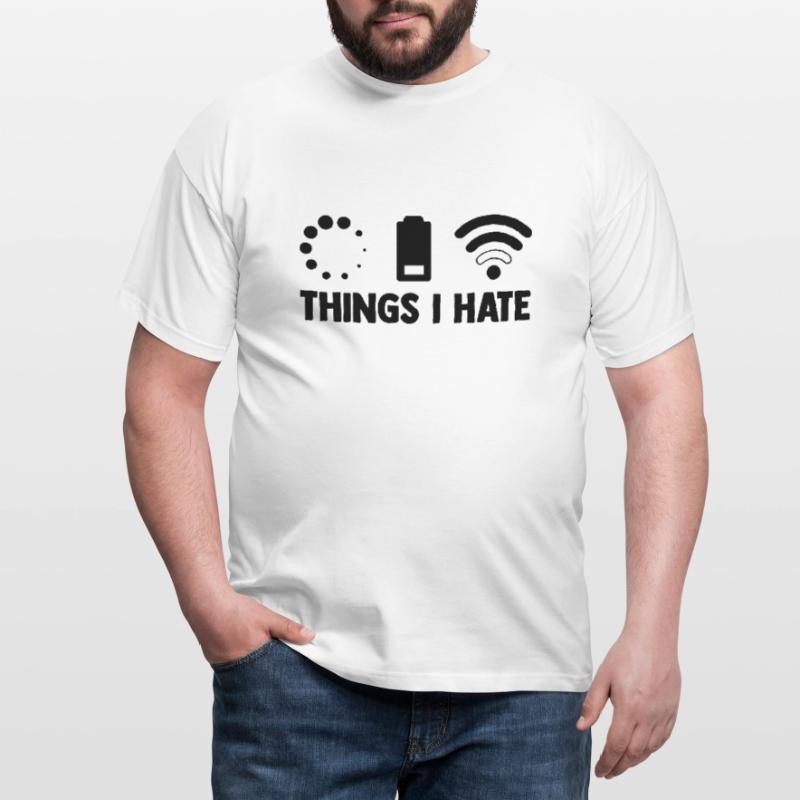 Things I Hate Programmer Coder Coding Developer So Männer T-Shirt