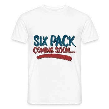 Six Pack à venir 30 - T-shirt homme - blanc - Devant - AI Model Male 178 dark (178cm)