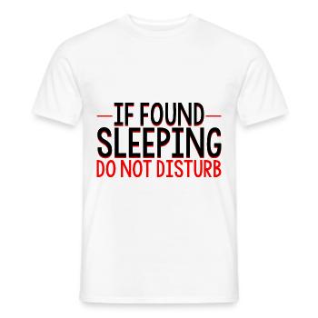 Si dormir ne dérange pas 3 - T-shirt homme - blanc - Devant - AI Model Male 178 dark (178cm)