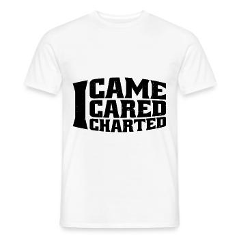 I Came I Cared I Charted 4 - Men's T-Shirt - white - Front - AI Model Male 178 dark (178cm)