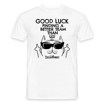 Jobwechsel Neuer Job Abschied Abschiedsgeschenk - Männer T-Shirt - Weiß - Vorne - AI Model Male 178 dark (178cm)