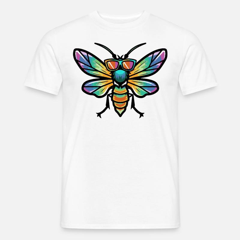 Libelle Cool Comic - Männer T-Shirt - Weiß