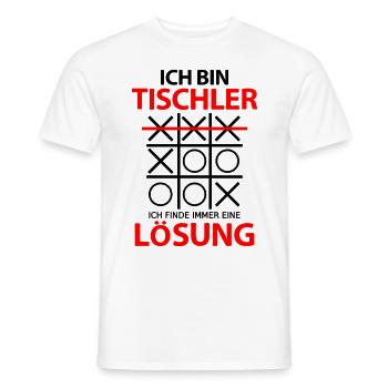 Tischler Sprüche Lustiger Witzig Humor für Papa - Männer T-Shirt - Weiß - Vorne - AI Model Male 178 dark (178cm)