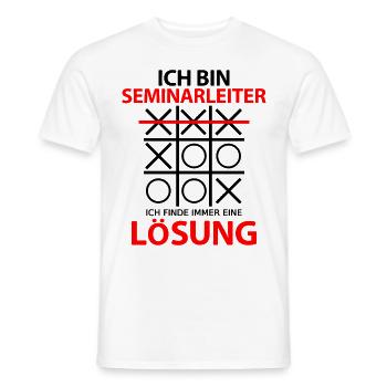 Seminarleiter Danke Abschied Geschenkidee Spruch - Männer T-Shirt - Weiß - Vorne - AI Model Male 178 dark (178cm)