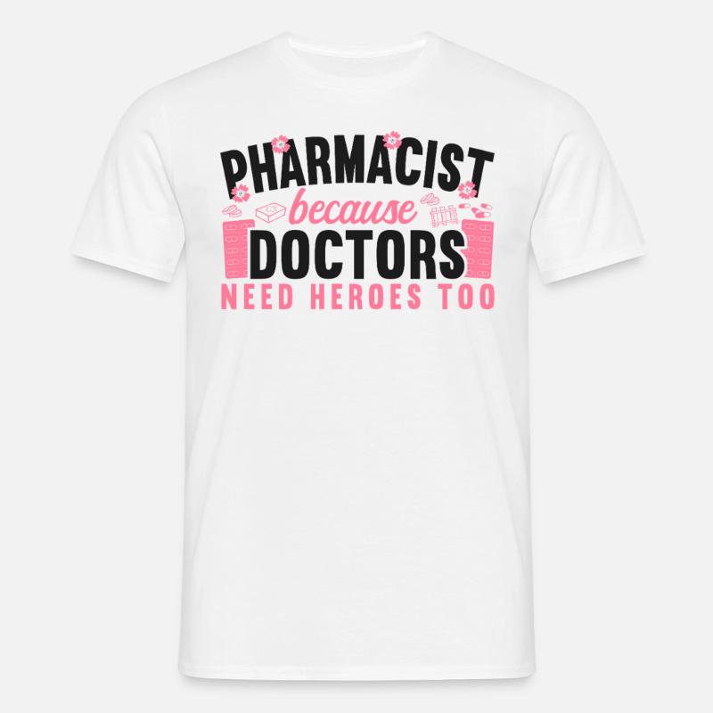 Pharmacy Tech Technician - Männer T-Shirt - Weiß