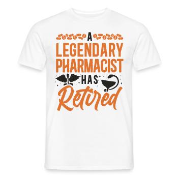 Pharmacy Tech Technician - Men's T-Shirt - white - Front - AI Model Male 178 dark (178cm)