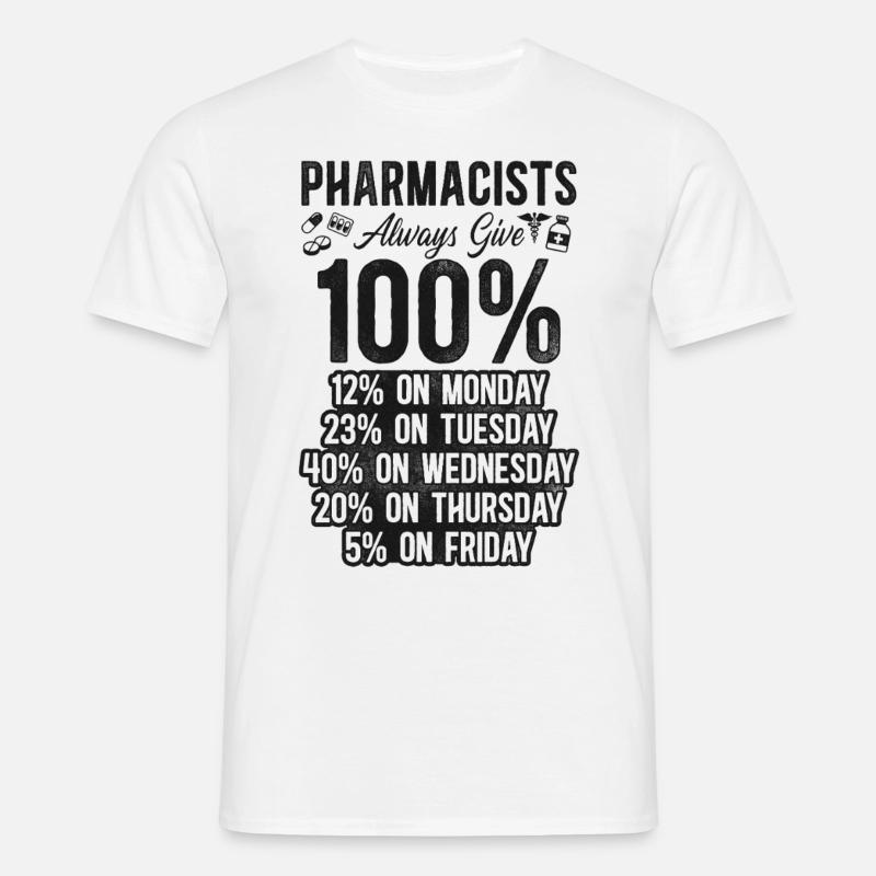 Pharmacy Tech Technician - Männer T-Shirt - Weiß