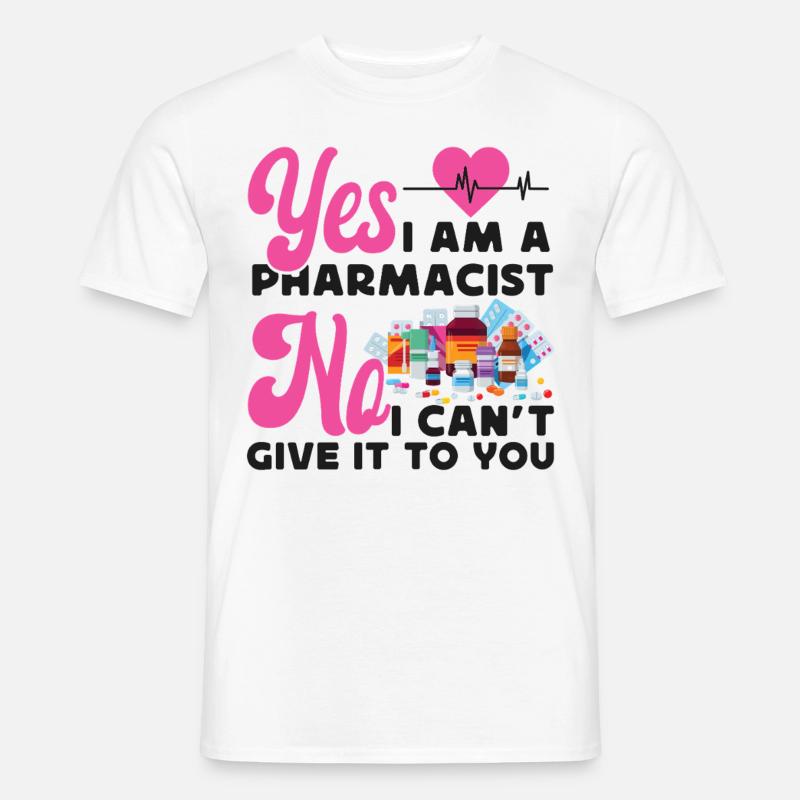 Pharmacy Tech Technician - Männer T-Shirt - Weiß