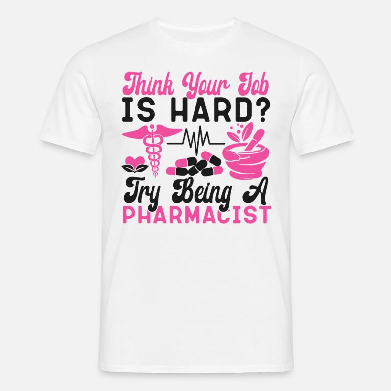 Pharmacy Tech Technician - Männer T-Shirt - Weiß