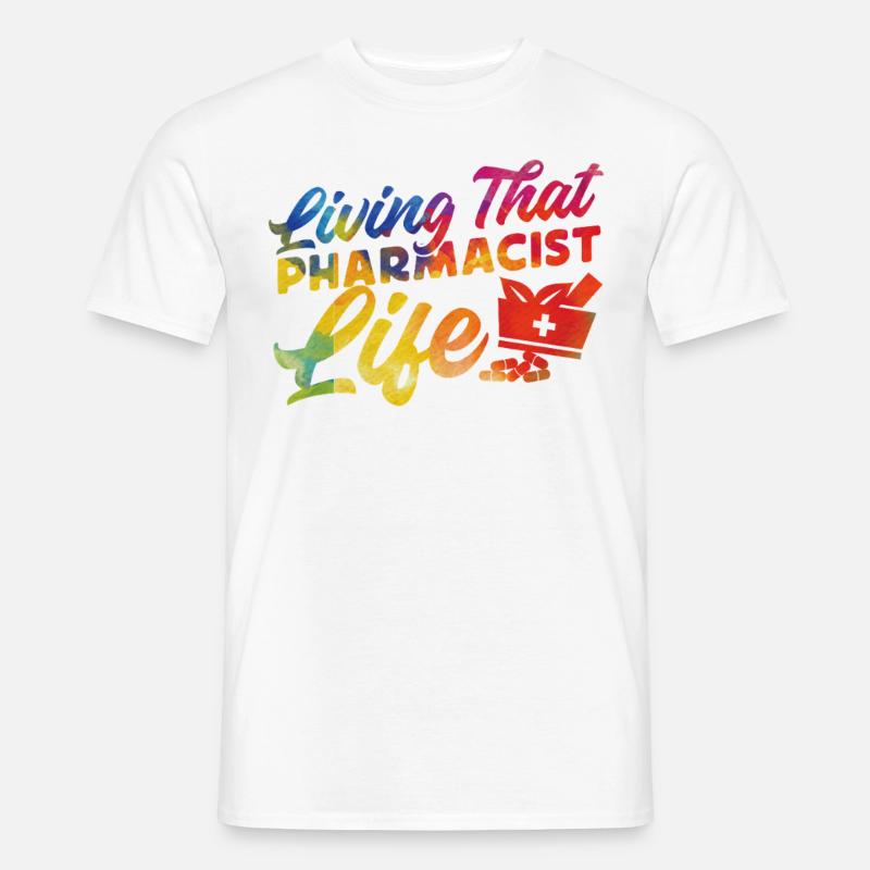Pharmacy Tech Technician - Men’s T-shirt - white