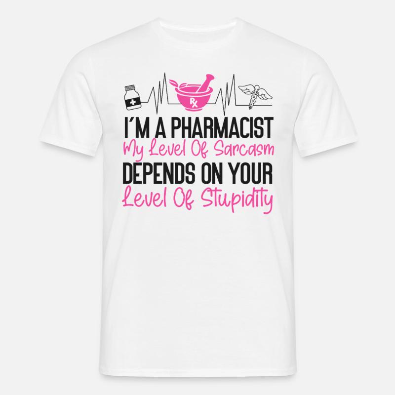 Pharmacy Tech Technician - Männer T-Shirt - Weiß