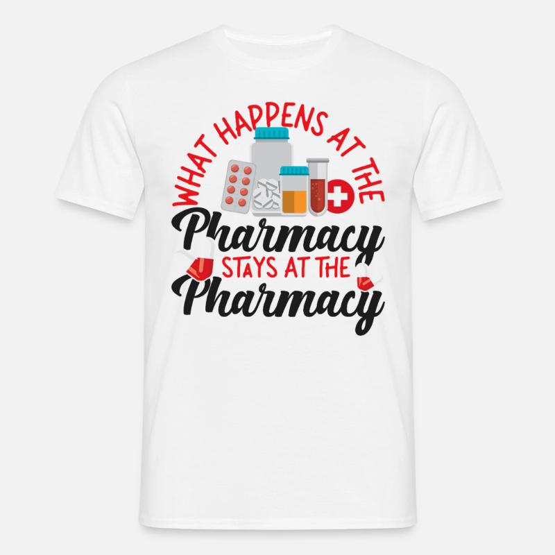 Pharmacy Tech Technician - Männer T-Shirt - Weiß